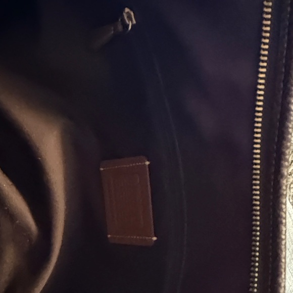 Coach Brown Pebbled Leather Hobo Bag - Picture 7 of 8